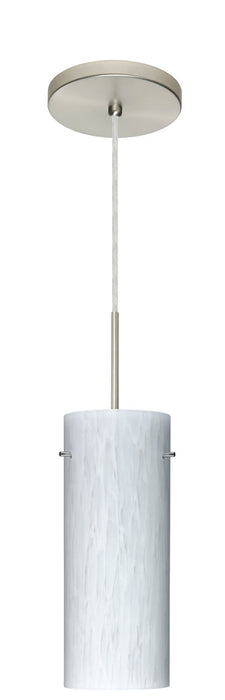 Besa 1JT-412319-SN One Light Pendant, Satin Nickel
