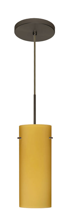 Besa 1JT-4123VM-BR One Light Pendant, Bronze