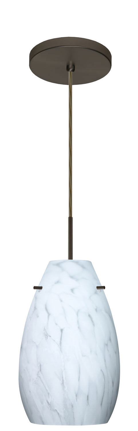 Besa 1JT-412619-BR One Light Pendant, Bronze