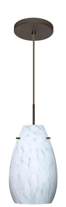 Besa 1JT-412619-BR One Light Pendant, Bronze