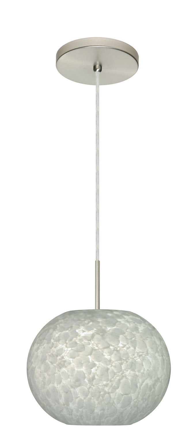 Besa 1JT-477619-SN One Light Pendant, Satin Nickel