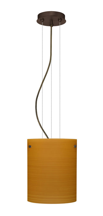 Besa 1KG-4006OK-BR One Light Pendant, Bronze