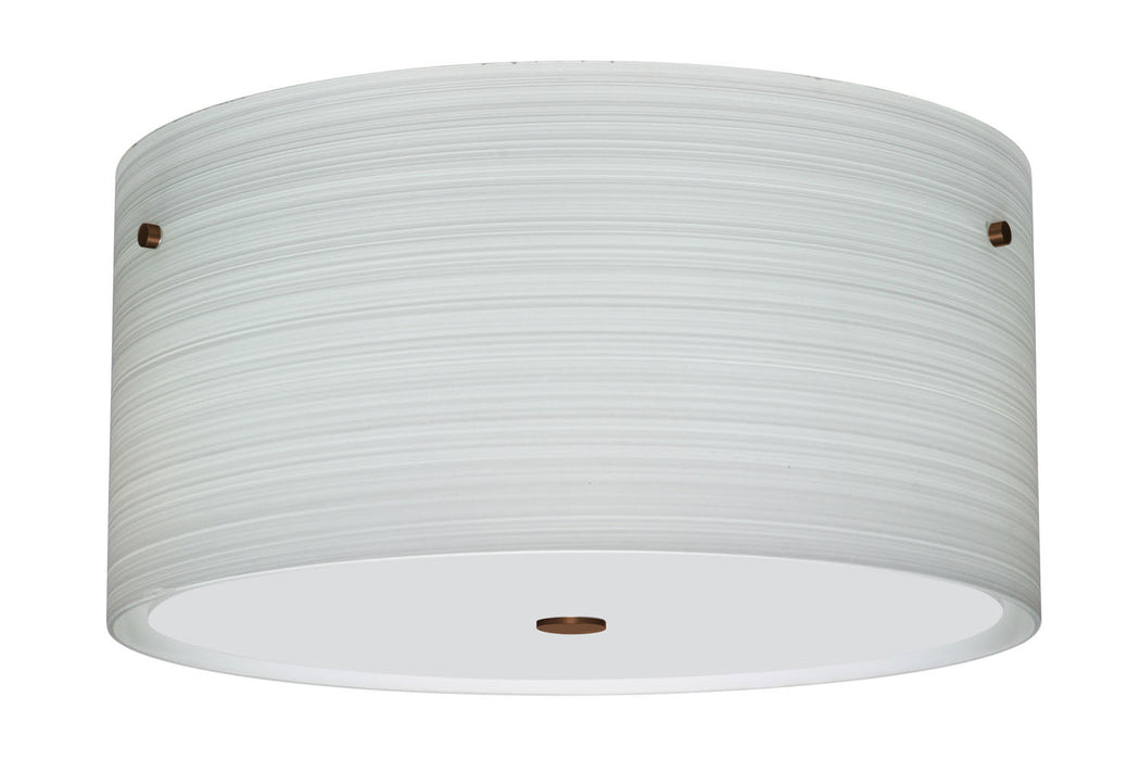 Besa 1KM-4008KR-BR Three Light Ceiling Mount, Bronze