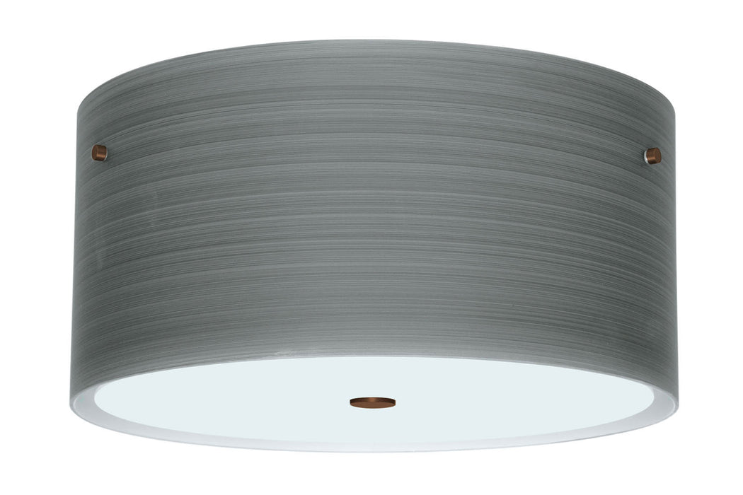 Besa 1KM-4008TN-BR Three Light Ceiling Mount, Bronze