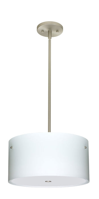 Besa 1KT-400807-SN Three Light Pendant, Satin Nickel