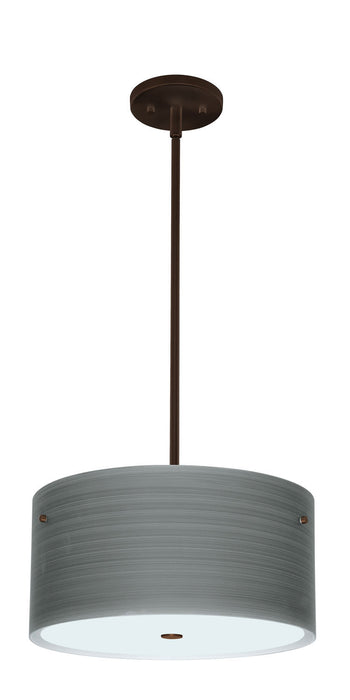 Besa 1KT-4008TN-BR Three Light Pendant, Bronze