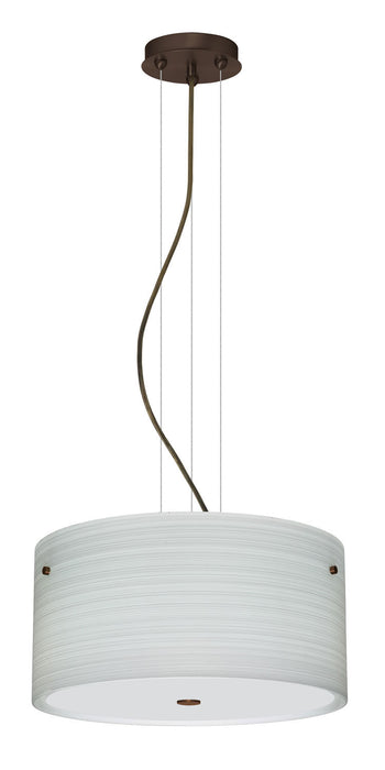 Besa 1KV-4008KR-BR Three Light Pendant, Bronze