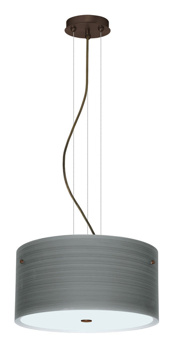 Besa 1KV-4008TN-BR Three Light Pendant, Bronze