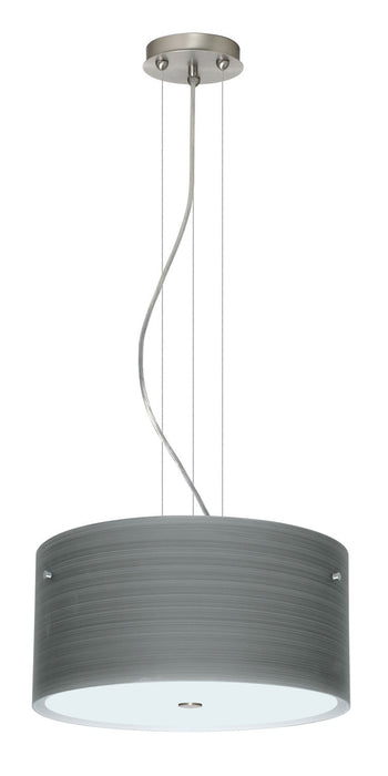 Besa 1KV-4008TN-SN Three Light Pendant, Satin Nickel