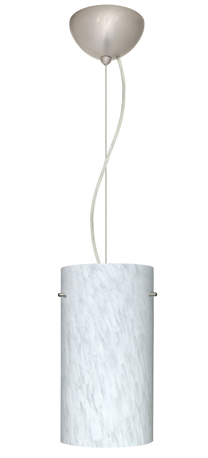 Besa 1KX-412019-SN One Light Pendant, Satin Nickel