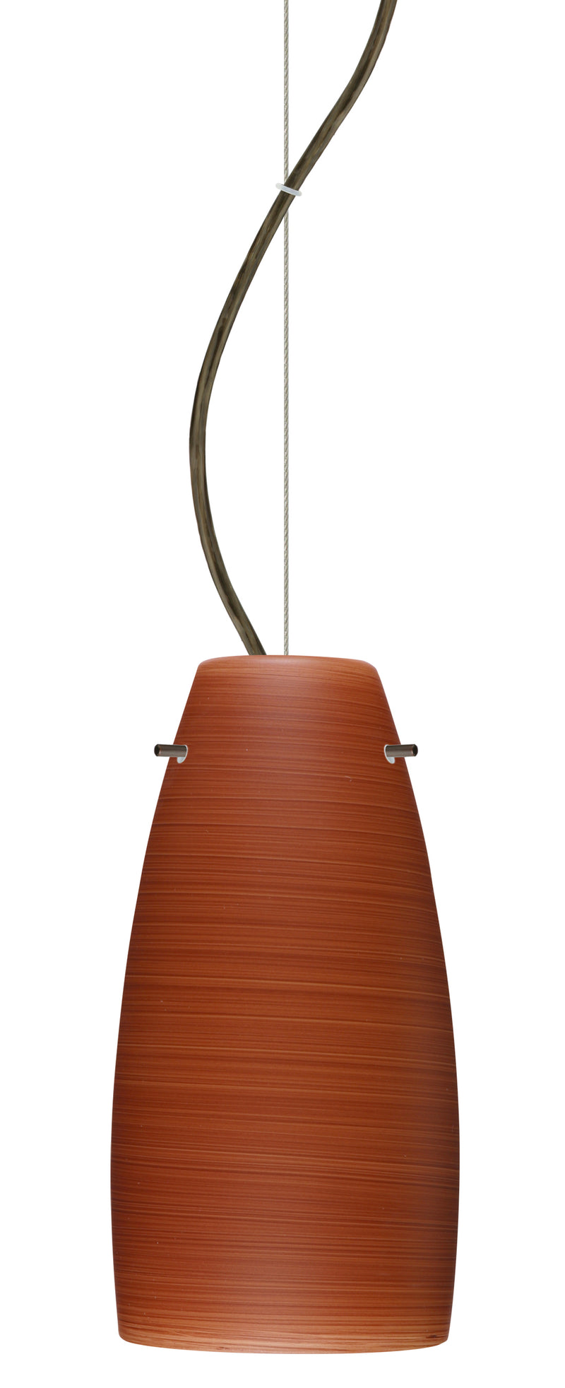 Besa 1KX-1512CH-BR One Light Pendant, Bronze