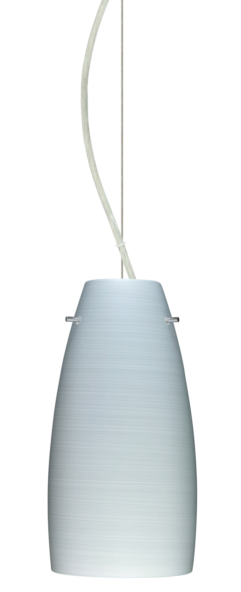 Besa 1KX-1512KR-SN One Light Pendant, Satin Nickel