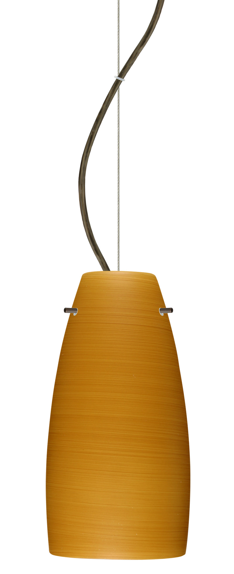 Besa 1KX-1512OK-BR One Light Pendant, Bronze