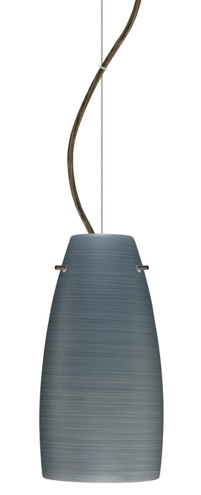 Besa 1KX-1512TN-BR One Light Pendant, Bronze