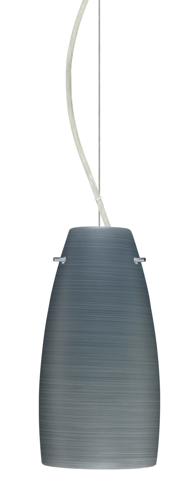 Besa 1KX-1512TN-SN One Light Pendant, Satin Nickel