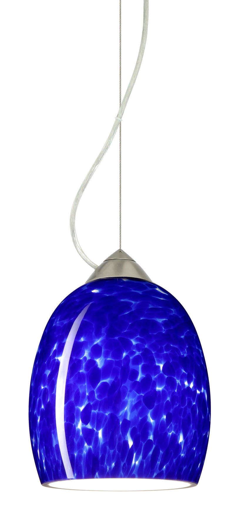 Besa 1KX-169786-SN One Light Pendant, Satin Nickel