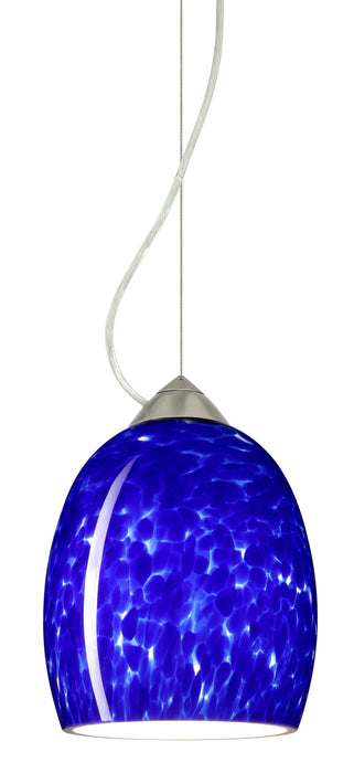 Besa 1KX-169786-SN One Light Pendant, Satin Nickel