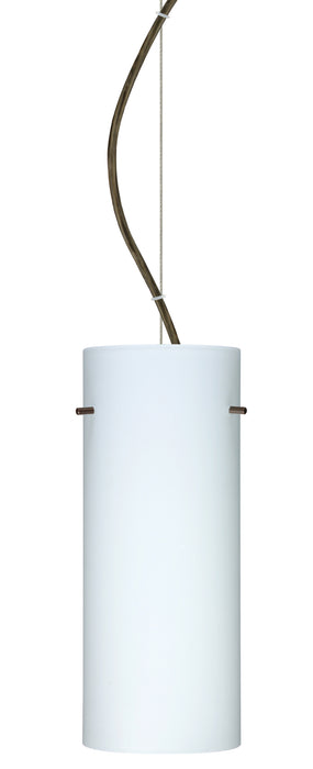 Besa 1KX-412307-BR One Light Pendant, Bronze