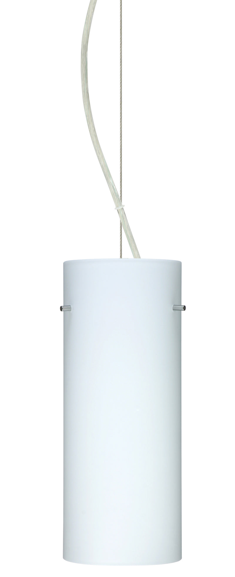 Besa 1KX-412307-SN One Light Pendant, Satin Nickel