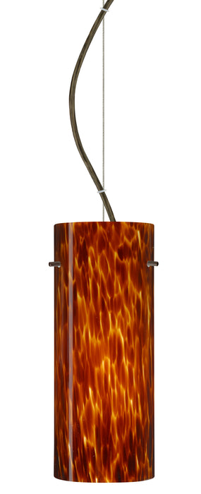 Besa 1KX-412318-BR One Light Pendant, Bronze