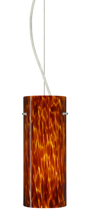 Besa 1KX-412318-SN One Light Pendant, Satin Nickel
