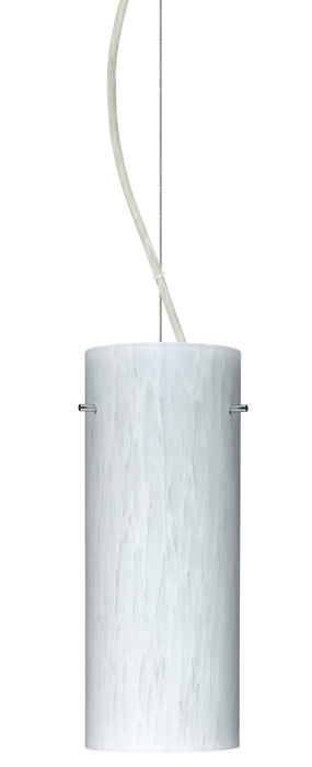 Besa 1KX-412319-SN One Light Pendant, Satin Nickel