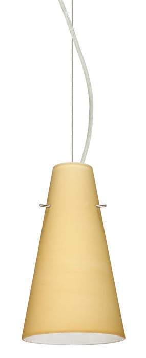 Besa 1KX-4124VM-SN One Light Pendant, Satin Nickel