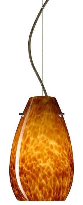 Besa 1KX-412618-BR One Light Pendant, Bronze