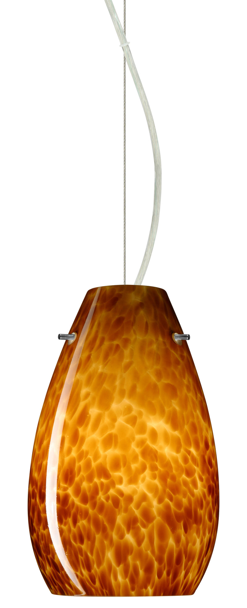 Besa 1KX-412618-SN One Light Pendant, Satin Nickel