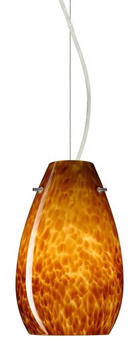 Besa 1KX-412618-SN One Light Pendant, Satin Nickel
