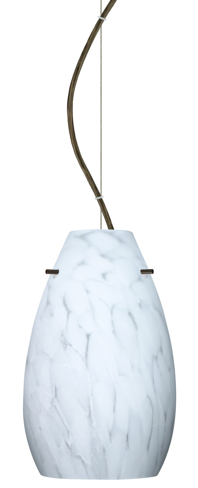Besa 1KX-412619-BR One Light Pendant, Bronze