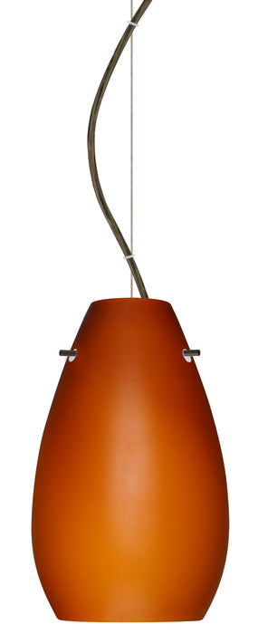 Besa 1KX-412680-BR One Light Pendant, Bronze