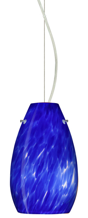 Besa 1KX-412686-SN One Light Pendant, Satin Nickel