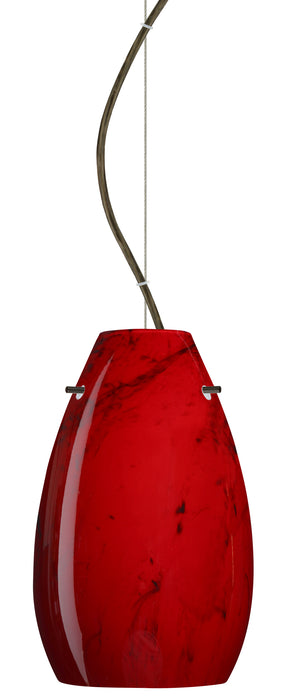 Besa 1KX-4126MA-BR One Light Pendant, Bronze
