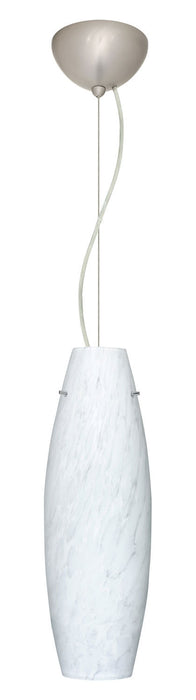 Besa 1KX-412719-SN One Light Pendant, Satin Nickel