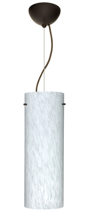 Besa 1KX-412819-BR One Light Pendant, Bronze