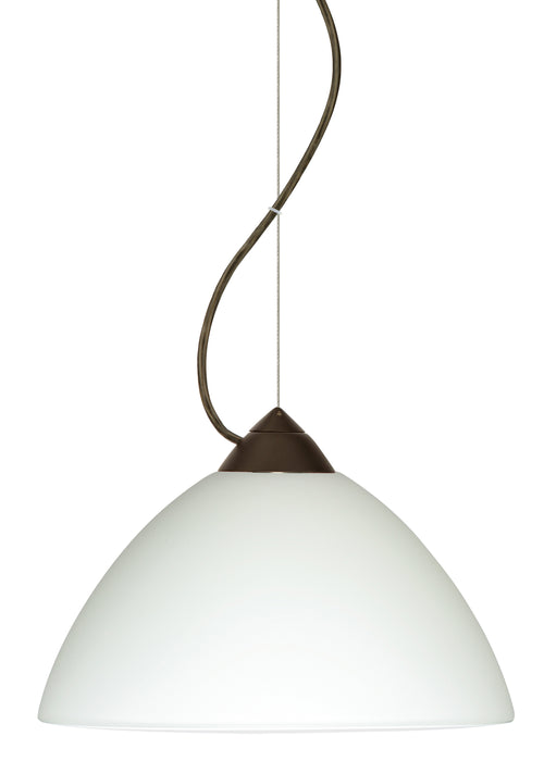Besa 1KX-420107-BR One Light Pendant, Bronze