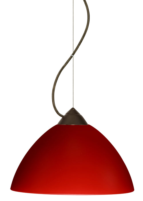 Besa 1KX-420131-BR One Light Pendant, Bronze