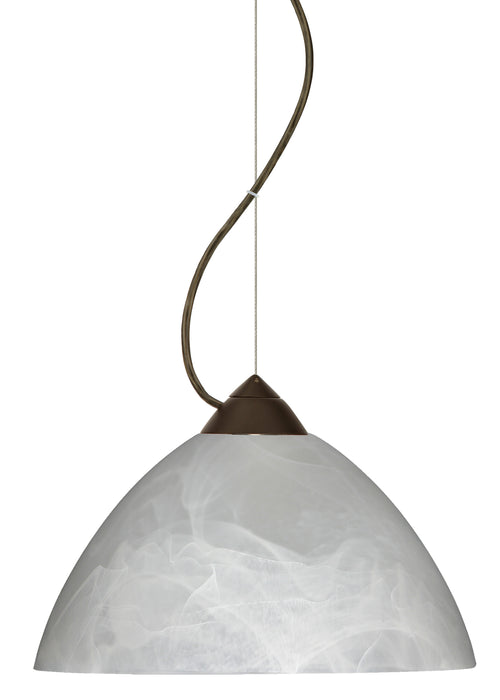 Besa 1KX-420152-BR One Light Pendant, Bronze
