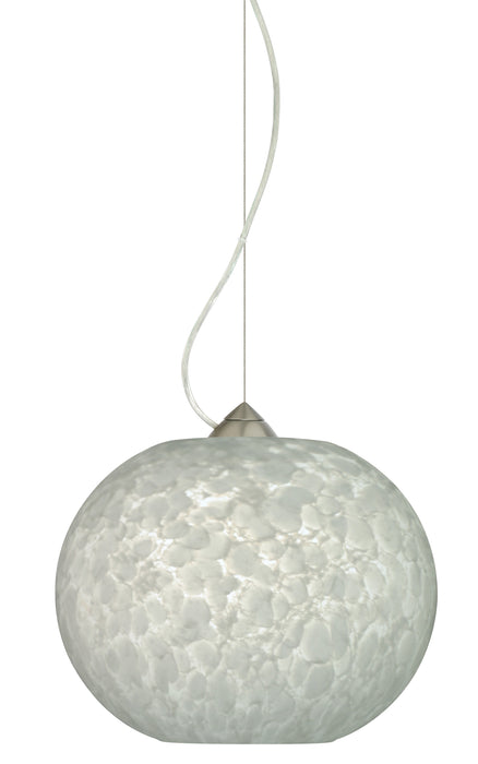 Besa 1KX-477619-SN One Light Pendant, Satin Nickel