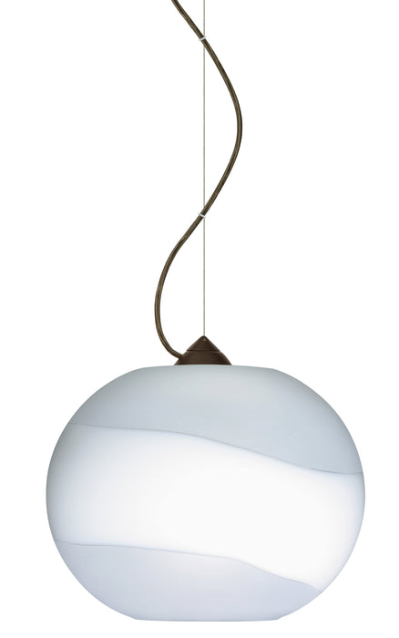 Besa 1KX-477699-BR One Light Pendant, Bronze
