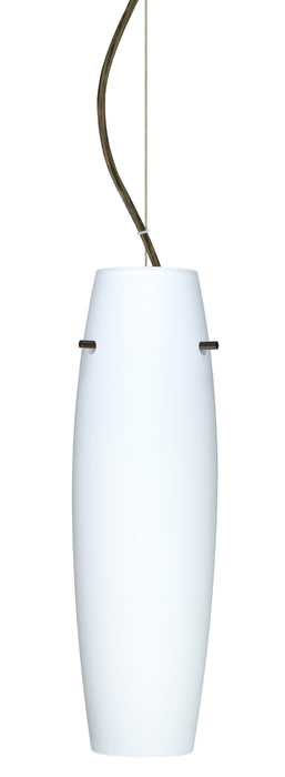 Besa 1KX-489707-BR One Light Pendant, Bronze