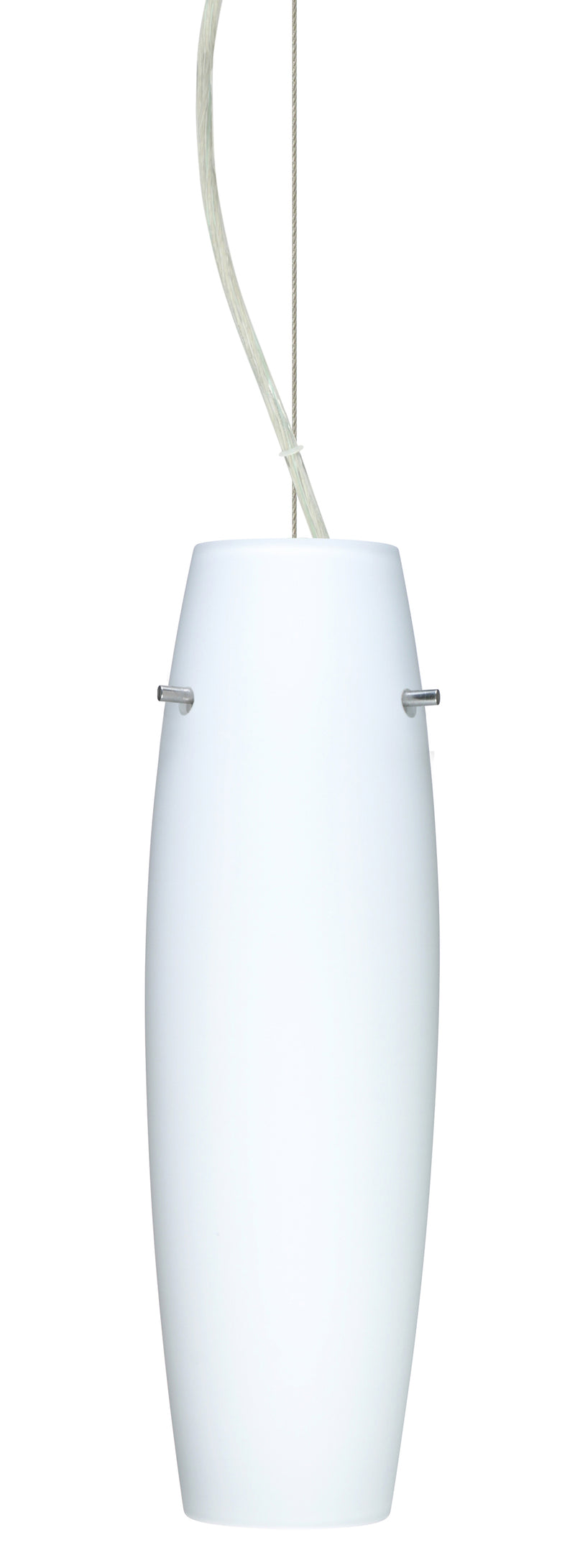 Besa 1KX-489707-SN One Light Pendant, Satin Nickel