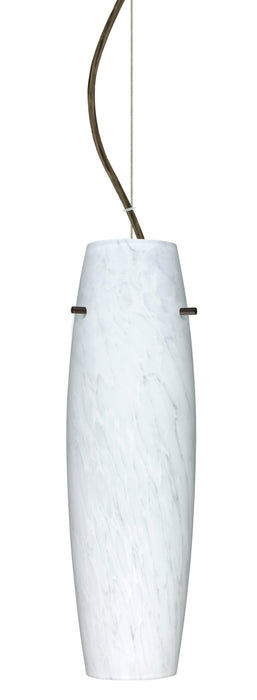 Besa 1KX-489719-BR One Light Pendant, Bronze