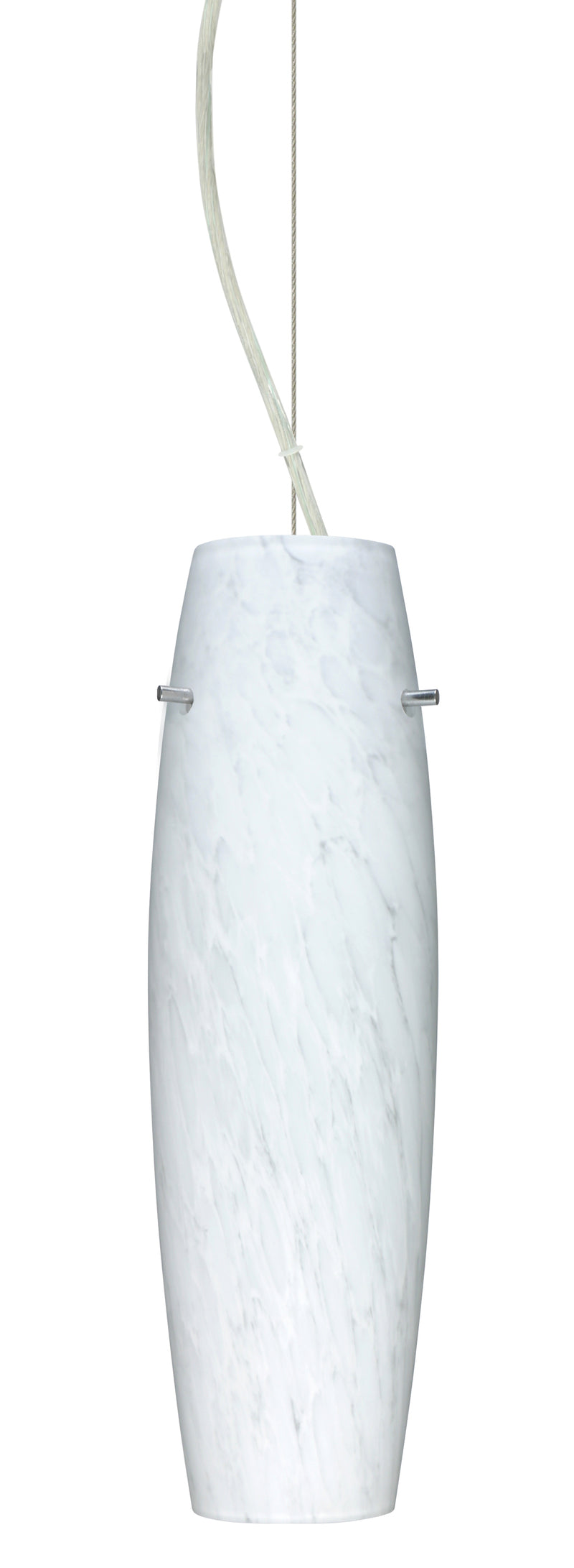 Besa 1KX-489719-SN One Light Pendant, Satin Nickel