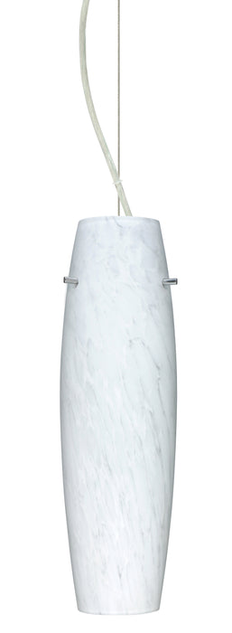 Besa 1KX-489719-SN One Light Pendant, Satin Nickel