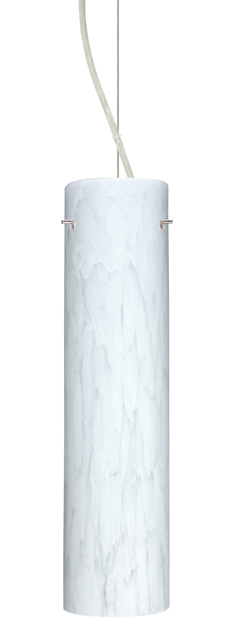 Besa 1KX-722419-SN One Light Pendant, Satin Nickel