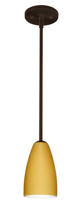 Besa 1TT-1511VM-BR One Light Pendant, Bronze