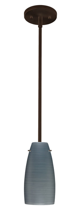 Besa 1TT-1512TN-BR One Light Pendant, Bronze