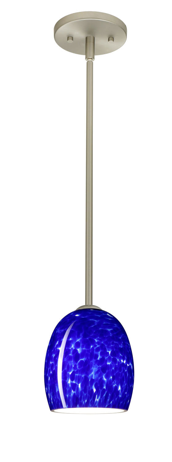 Besa 1TT-169786-SN One Light Pendant, Satin Nickel